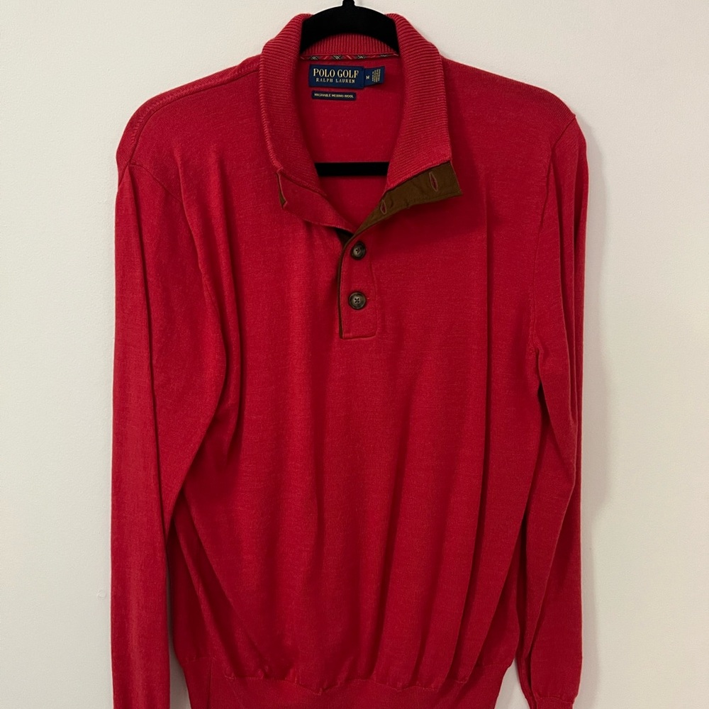 Polo by Ralph Lauren Red Men's Sweater